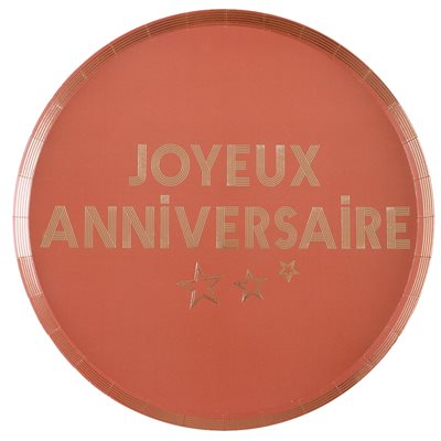 Assiette Star d'un jour Terracotta Ø 22.5 cm Sachet de 10 pi Assiette Star d'un jour Terracotta Ø 22.5 cm Sachet de 10 pi