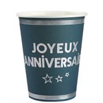 Gobelet Star d'un jour Bleu canard Sachet de 10 pièces Ø 7.8
