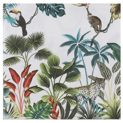 Serviette Java Multicolore 33 x 33 cm Sachet de 20 pièces Serviette Java Multicolore 33 x 33 cm Sachet de 20 pièces
