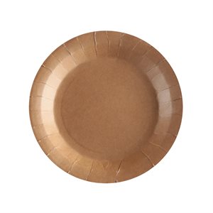 Petite assiette ronde Kraft kraft Ø 17.5 cm Sachet de 10 piè