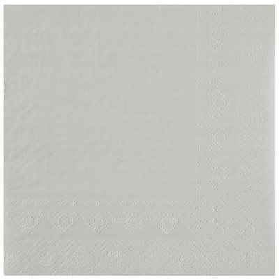 Serviette Crystal Gris 33 x 33 cm Sachet de 25 pièces Serviette Crystal Gris 33 x 33 cm Sachet de 25 pièces
