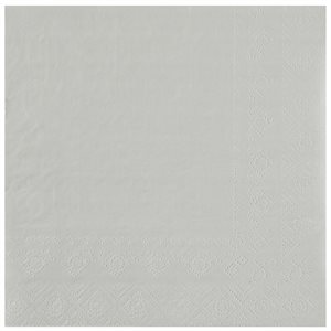 Serviette Crystal Gris 33 x 33 cm Sachet de 25 pièces