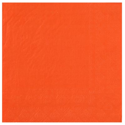 Serviette Crystal Orange Sachet de 25 pièces 33 x 33 cm Serviette Crystal Orange Sachet de 25 pièces 33 x 33 cm