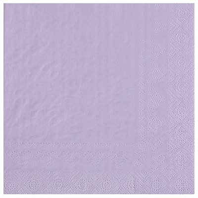 Serviette Crystal Parme Sachet de 25 pièces 33 x 33 cm Serviette Crystal Parme Sachet de 25 pièces 33 x 33 cm