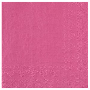 Serviette Crystal Rose 33 x 33 cm Sachet de 25 pièces