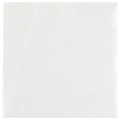 Serviette Crystal Blanc Sachet de 25 pièces 33 x 33 cm Serviette Crystal Blanc Sachet de 25 pièces 33 x 33 cm