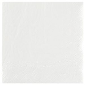 Serviette Crystal Blanc Sachet de 25 pièces 33 x 33 cm