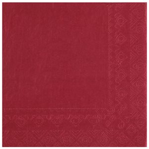 Serviette Crystal Bordeaux 33 x 33 cm Sachet de 25 pièces