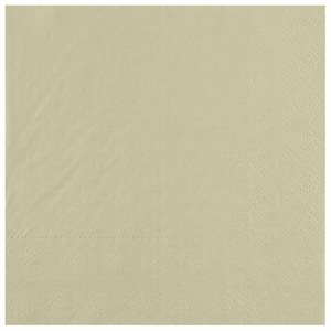 Serviette Crystal Sable 33 x 33 cm Sachet de 25 pièces