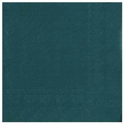 Serviette Crystal Bleu canard Sachet de 25 pièces 33 x 33 cm Serviette Crystal Bleu canard Sachet de 25 pièces 33 x 33 cm