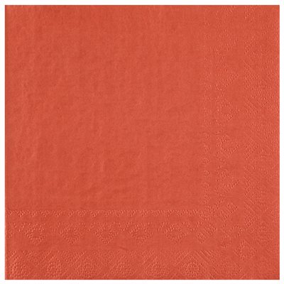 Serviette Crystal Terracotta 33 x 33 cm Sachet de 25 pièces Serviette Crystal Terracotta 33 x 33 cm Sachet de 25 pièces