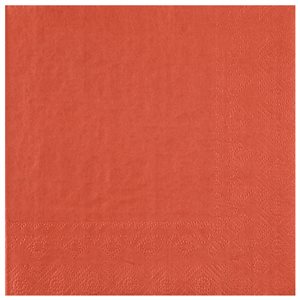 Serviette Crystal Terracotta 33 x 33 cm Sachet de 25 pièces