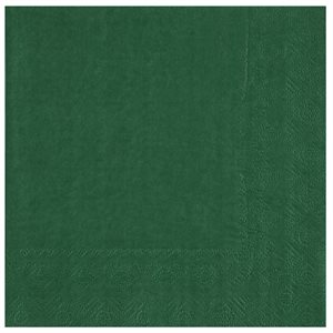 Serviette Crystal Vert 33 x 33 cm Sachet de 25 pièces