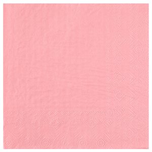 Serviette Crystal Rose 33 x 33 cm Sachet de 25 pièces