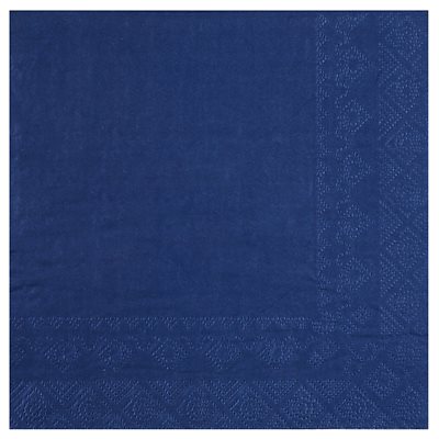 Serviette Crystal Bleu Sachet de 25 pièces 33 x 33 cm Serviette Crystal Bleu Sachet de 25 pièces 33 x 33 cm