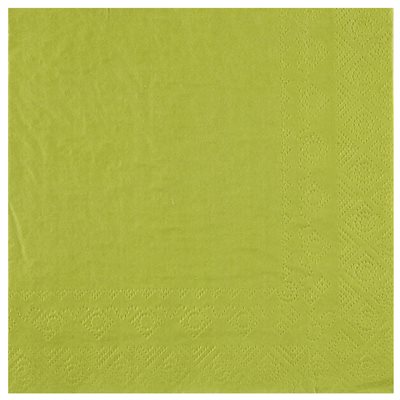 Serviette Crystal Kiwi 33 x 33 cm Sachet de 25 pièces Serviette Crystal Kiwi 33 x 33 cm Sachet de 25 pièces