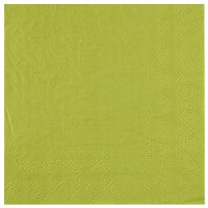 Serviette Crystal Kiwi 33 x 33 cm Sachet de 25 pièces