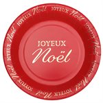 Assiette Joyeux Noël Scintillant Rouge Ø 22.5 cm Sachet de 1