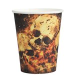 Gobelet Skull Noir Ø 7.8 x 9.7 cm  /  27 cl Sachet de 10 pièce