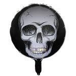 Ballon Alu Squelette Blanc Ø 45 cm. Hélium 0.015 m3 Pochette
