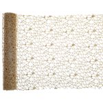 Chemin de table lurex Or 28 cm Rouleau de 3 mètres