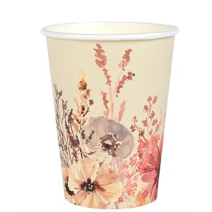 Gobelet Amour floral Ivoire Ø 7.8 x 9.7 cm / 27cl Sachet de