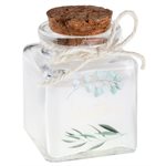 Bougie végétal Baptême Vert 4 x 4 x 6 cm Boîte de 20 pièces