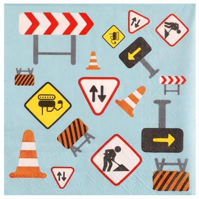 Serviette En chantier Multicolore Sachet de 20 pièces 33 x 3 Serviette En chantier Multicolore Sachet de 20 pièces 33 x 3