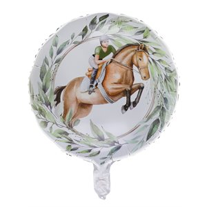Ballon Alu Hippique Multicolore Pochette d'1 pièce Ø 45 cm