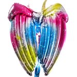 Ballon Alu Ailes P'tite fée Multicolore 56 x 50 cm Pochette