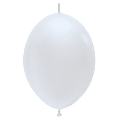 Link-O-Loons Blanc satiné 12'' (25 pièces) Link-O-Loons Blanc satiné 12'' (25 pièces)