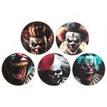 Déco à parsemer Clown tueur Multicolore Ø 5 cm Sachet de 10