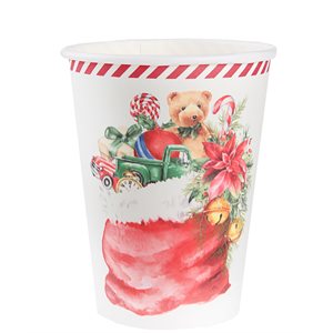 Gobelet Père Noël Multicolore Ø 7.8 x 9.7 cm / 27cl Sachet d
