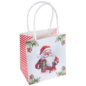 Sac Père Noël Multicolore 10 x 7 x 11 cm Lot de 4 pièces
