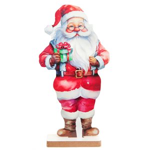 Décor Père Noël Multicolore 11 x 4 x 21 cm Sachet d'1 pièce