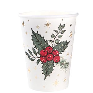 Gobelet Noël sous bois Multicolore Ø 7.8 x 9.7 cm / 27cl Sac