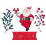 Déco à parsemer Houx de Noël Sachet de 10 pièces