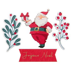 Déco à parsemer Houx de Noël Sachet de 10 pièces