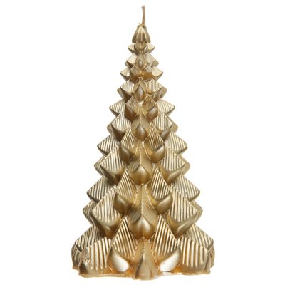 Grande bougie sapin Or Ø 9 x 15.5 cm La pièce Grande bougie sapin Or Ø 9 x 15.5 cm La pièce