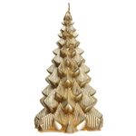 Grande bougie sapin Or Ø 9 x 15.5 cm La pièce