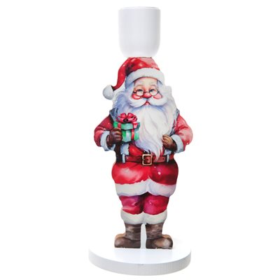 Bougeoir Père Noël Multicolore Ø 8 x 19 cm La pièce Bougeoir Père Noël Multicolore Ø 8 x 19 cm La pièce