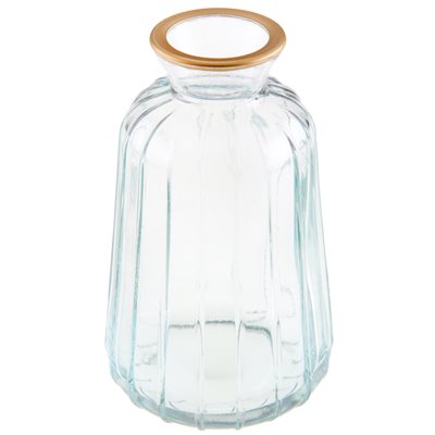 Vase conique doré Transparent Ø 6.5 x 11 cm La pièce Vase conique doré Transparent Ø 6.5 x 11 cm La pièce