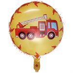 Ballon Alu Pompier   45 cm. Hélium