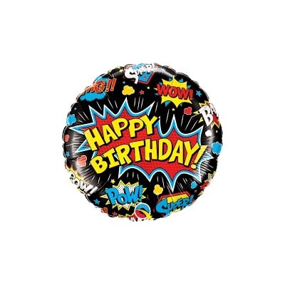 18'B.BDAY SUPER HERO BLACK