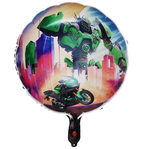 Ballon Alu Autorobot 45 cm. Hélium