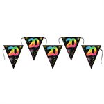 Banderole Âge Festicolor 20 ans 22 x 26 cm  /  300 cm