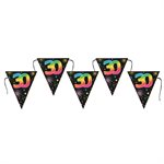 Banderole Âge Festicolor 30 ans 22 x 26 cm  /  300 cm