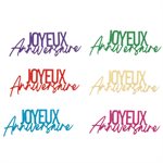 Déco à parsemer Joyeux Anniversaire Multicolore 5 x 1 cm Sac