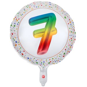 Ballon Alu Anni' Festy âge 7 ans 45 cm.