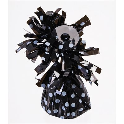 BLACK WHITE POKA DOTS